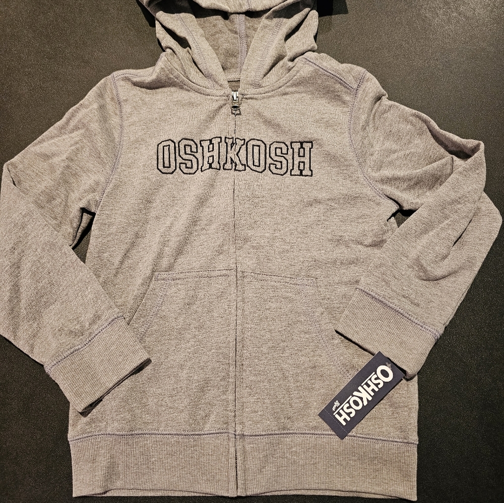 Grey Oshkosh zip up jacket